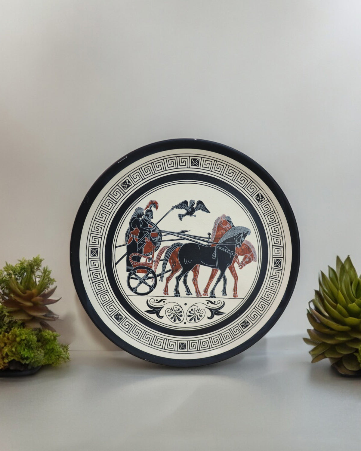 Pair of Vintage Decorative Plates - Ancient Greek Replicas