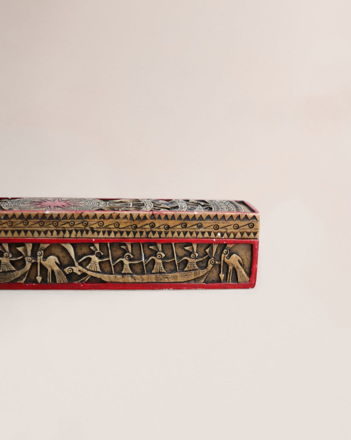 Early 20th Century Chinese Carved Stone Paintbrush Box