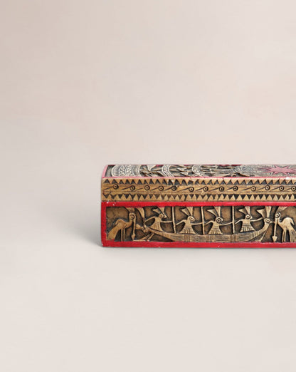Early 20th Century Chinese Carved Stone Paintbrush Box