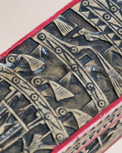 Early 20th Century Chinese Carved Stone Paintbrush Box