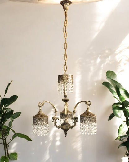 Intricate 1930s Italian antique chandelier