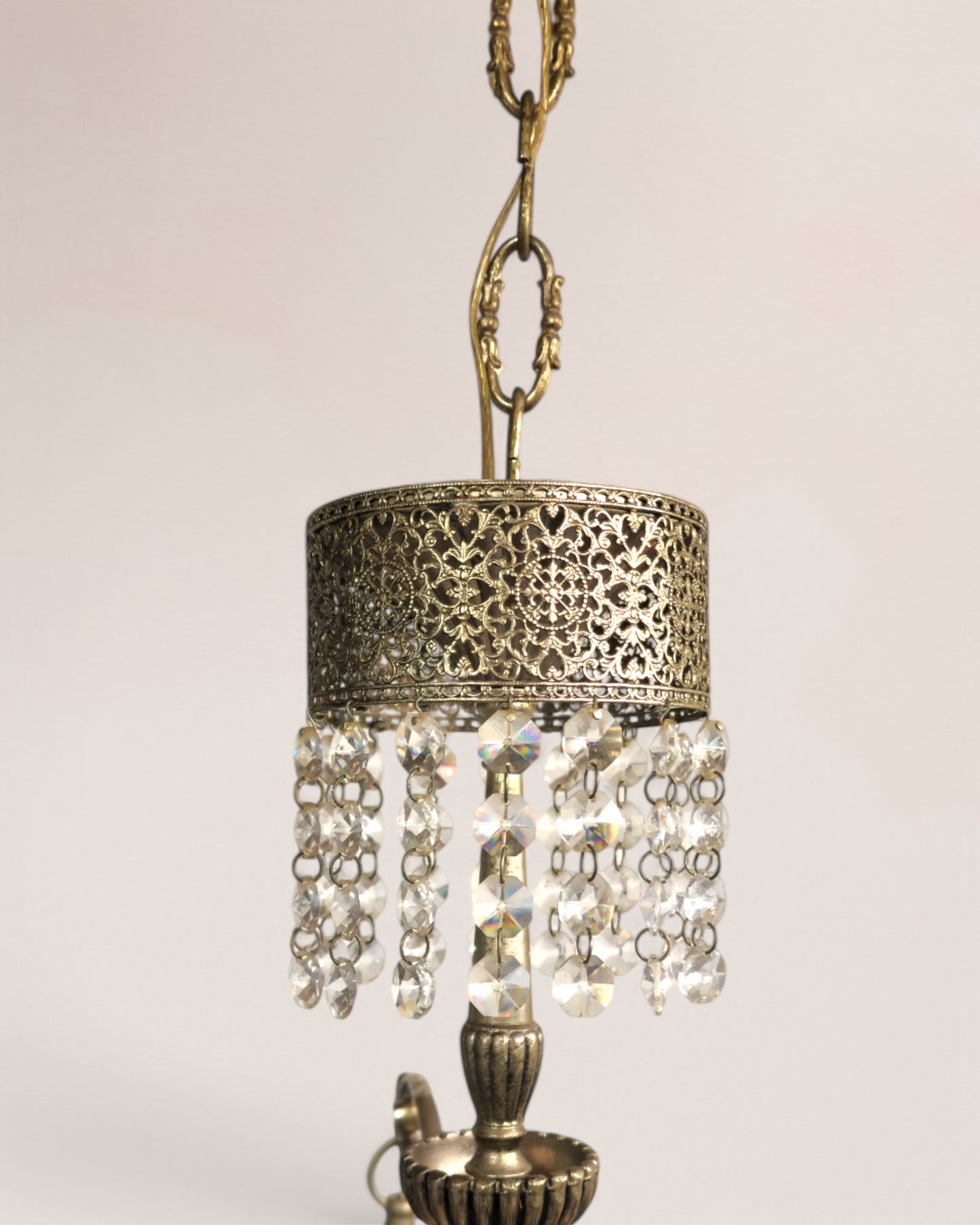 Intricate 1930s Italian antique chandelier