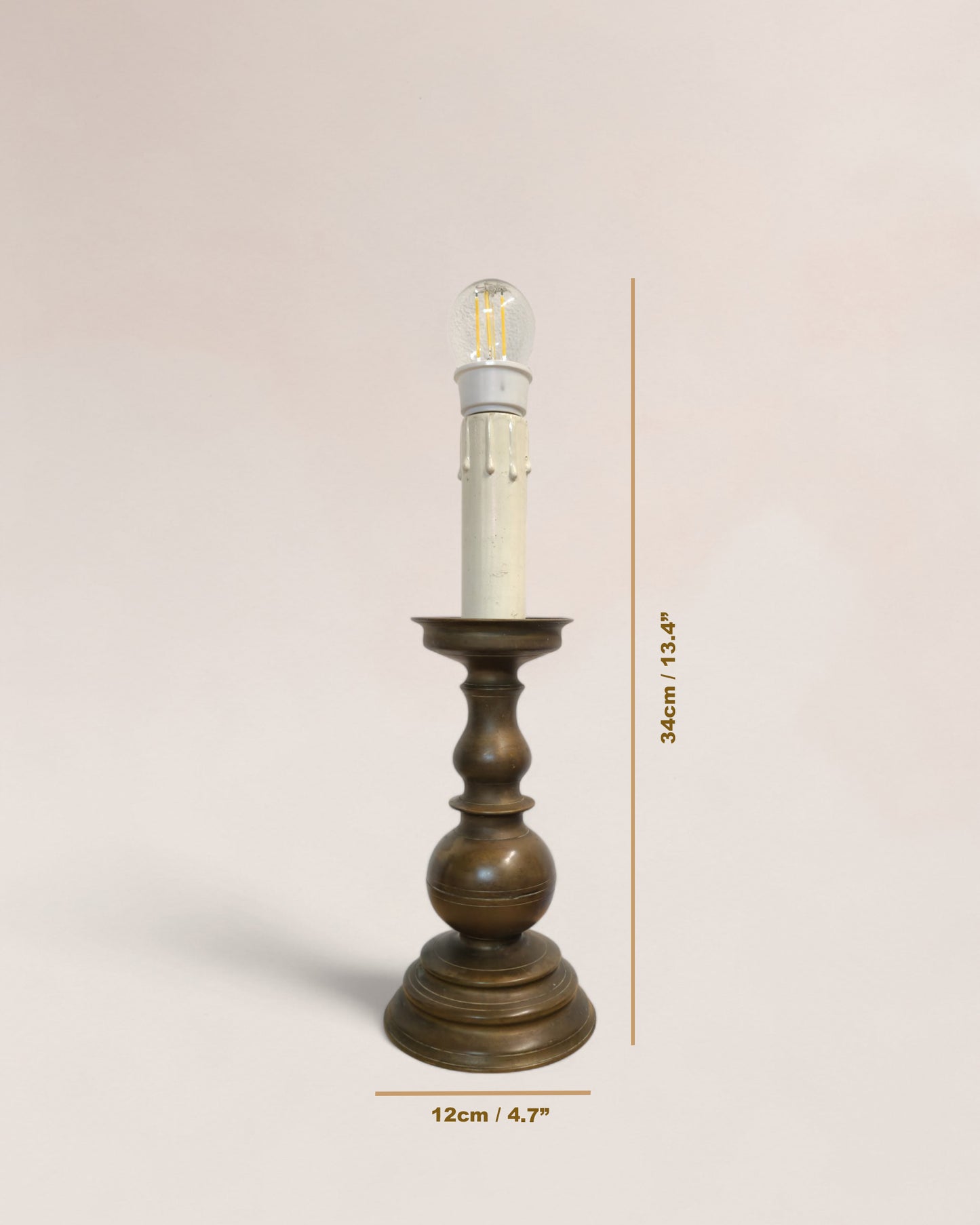 Pair of Late 1800s Antique Bronze Candelabrum Table Lamps