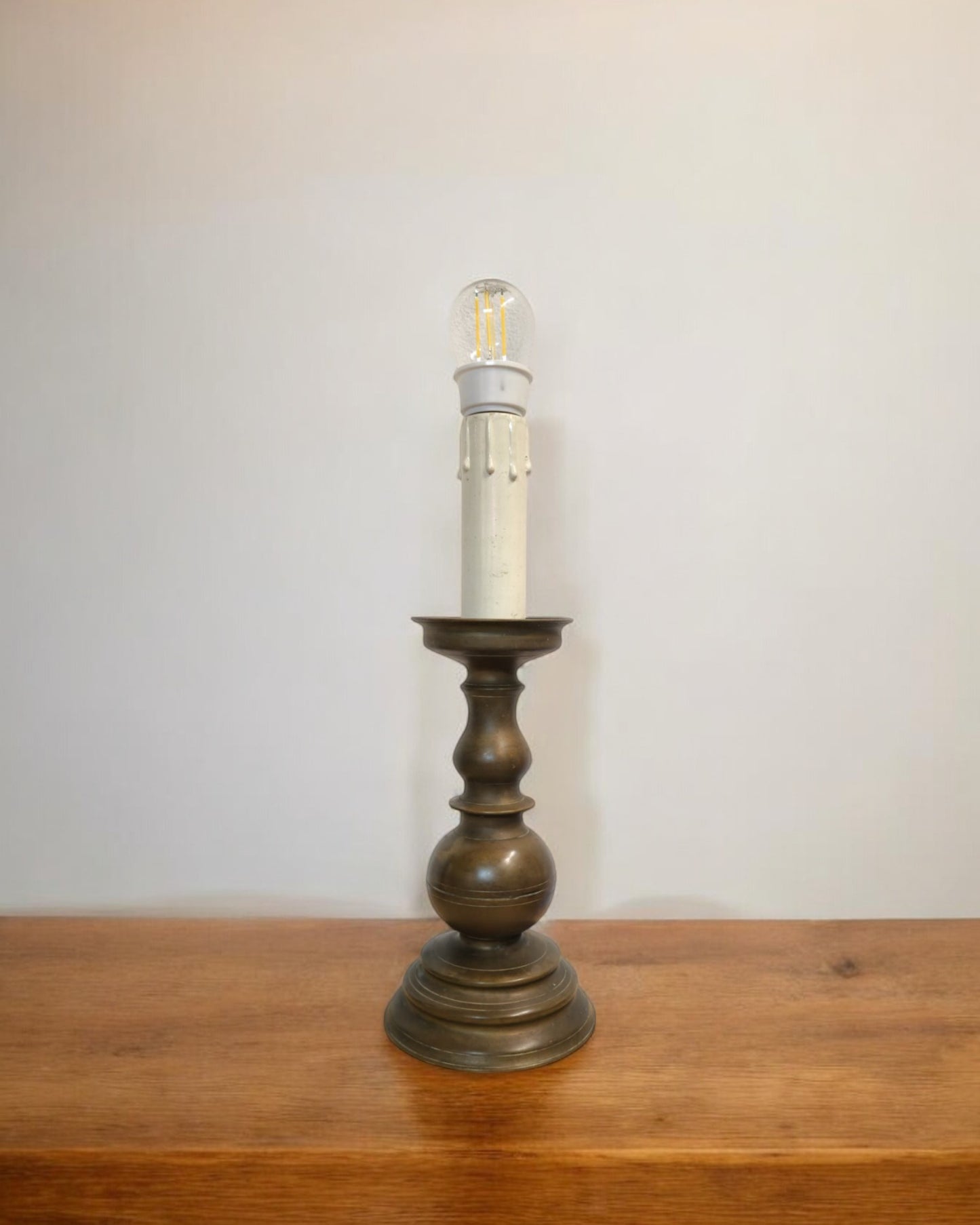 Pair of Late 1800s Antique Bronze Candelabrum Table Lamps