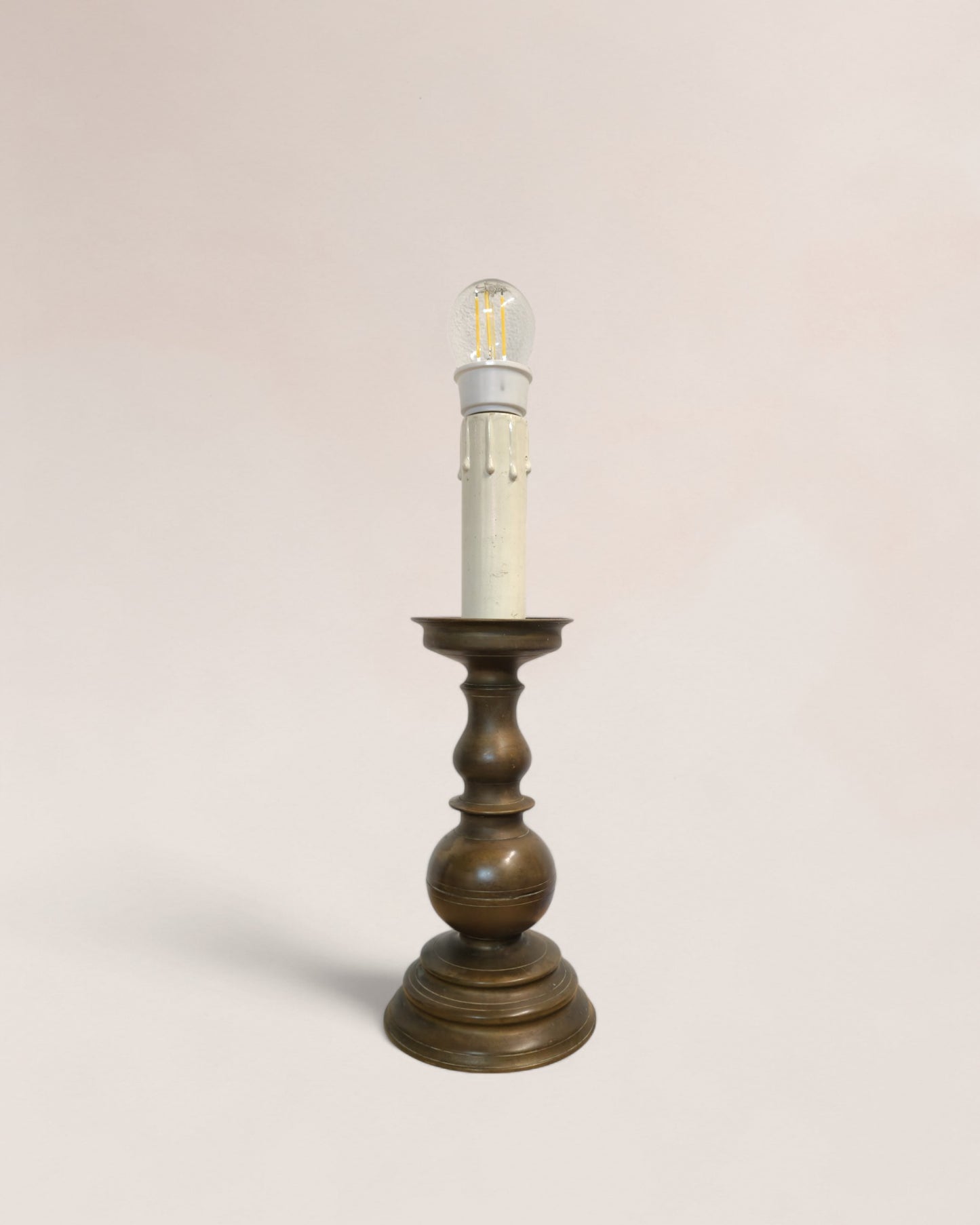 Pair of Late 1800s Antique Bronze Candelabrum Table Lamps