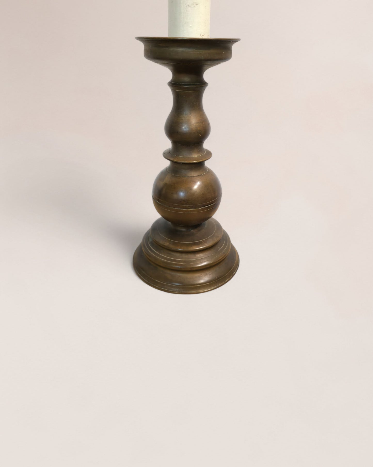 Pair of Late 1800s Antique Bronze Candelabrum Table Lamps