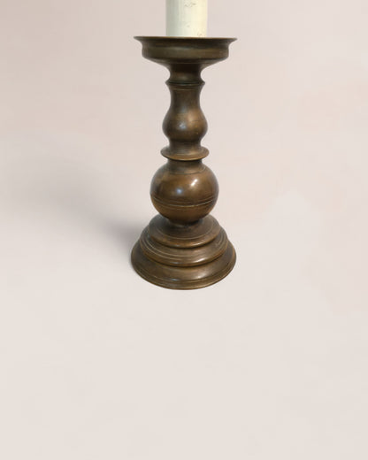 Pair of Late 1800s Antique Bronze Candelabrum Table Lamps