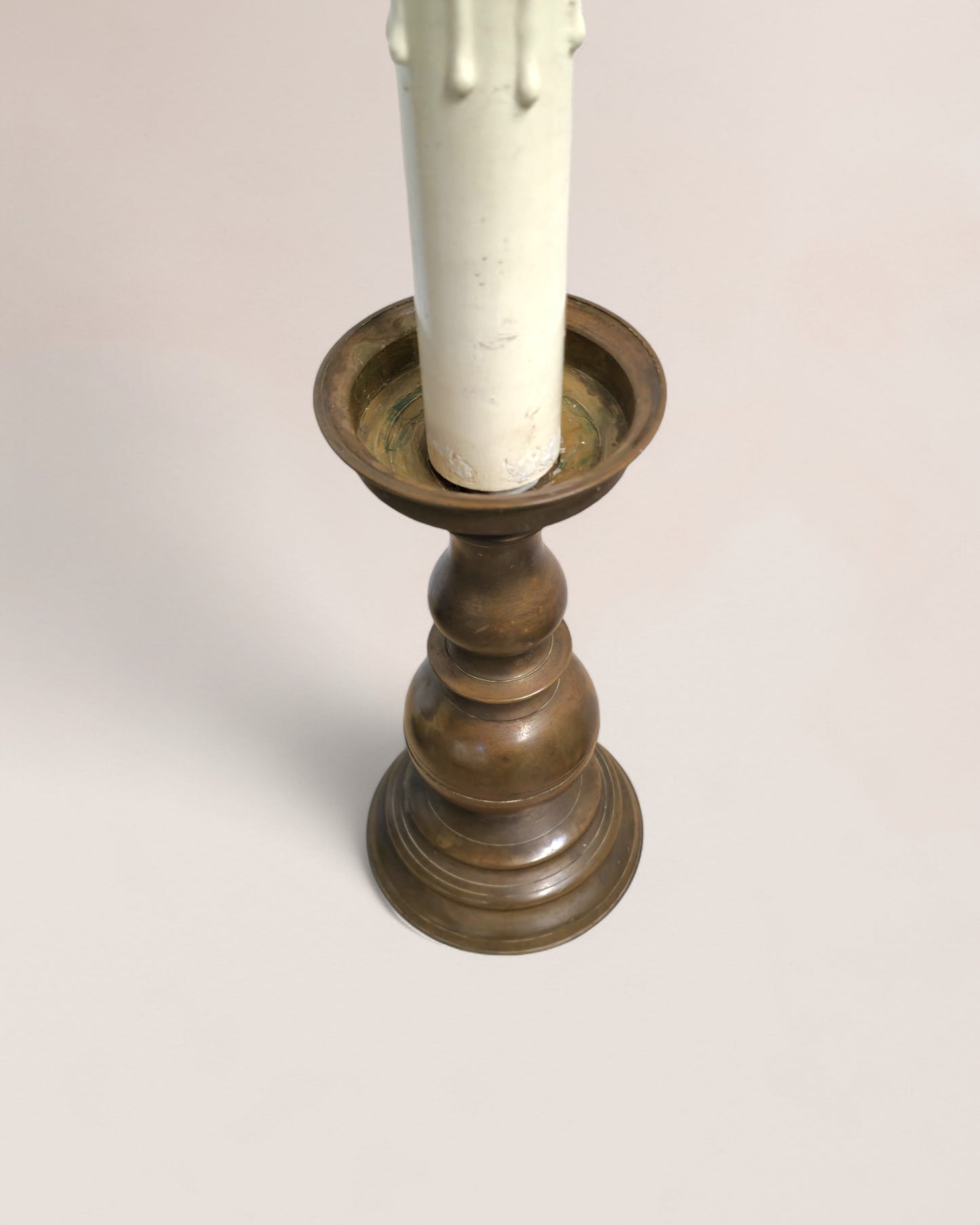 Pair of Late 1800s Antique Bronze Candelabrum Table Lamps