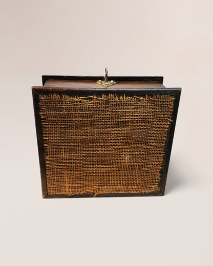 Late 1800s Wood Cased Victorian Tantalus with Mirror