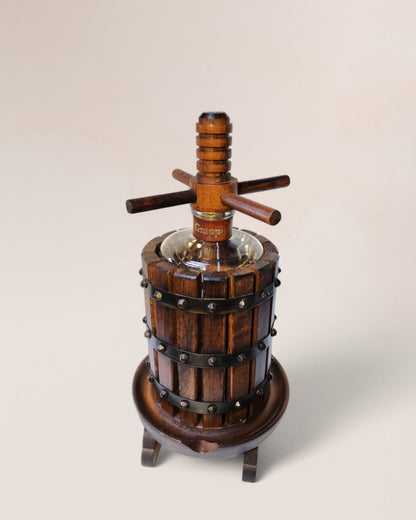 Vintage 1970s Grappa Liquor Wine Press Shaped Decanter