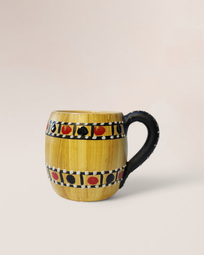 Vintage Mid-20th Century Italian Cama Deruta Wine Jug & Mug Set