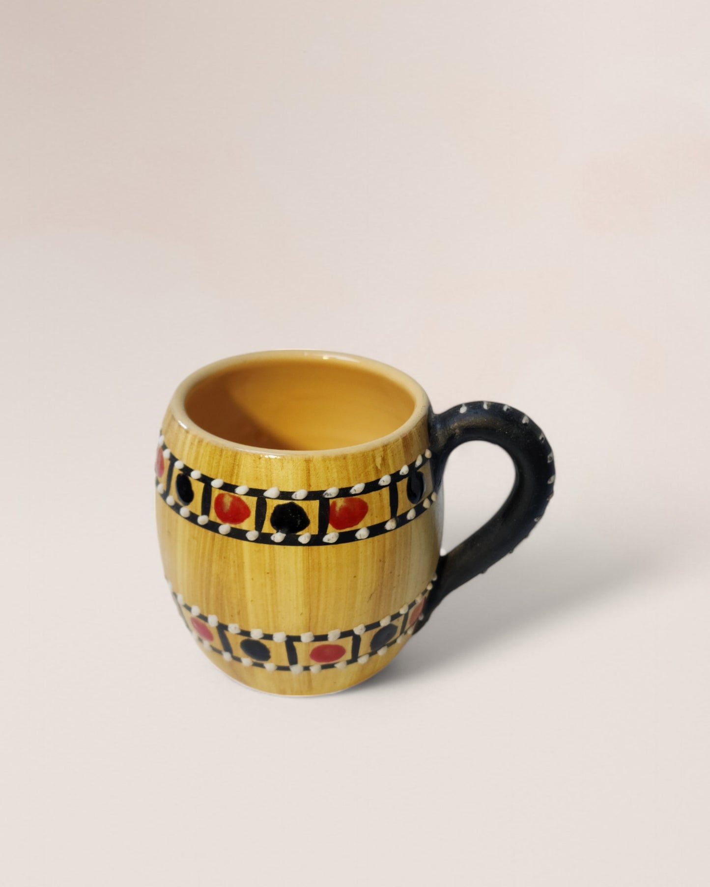 Vintage Mid-20th Century Italian Cama Deruta Wine Jug & Mug Set