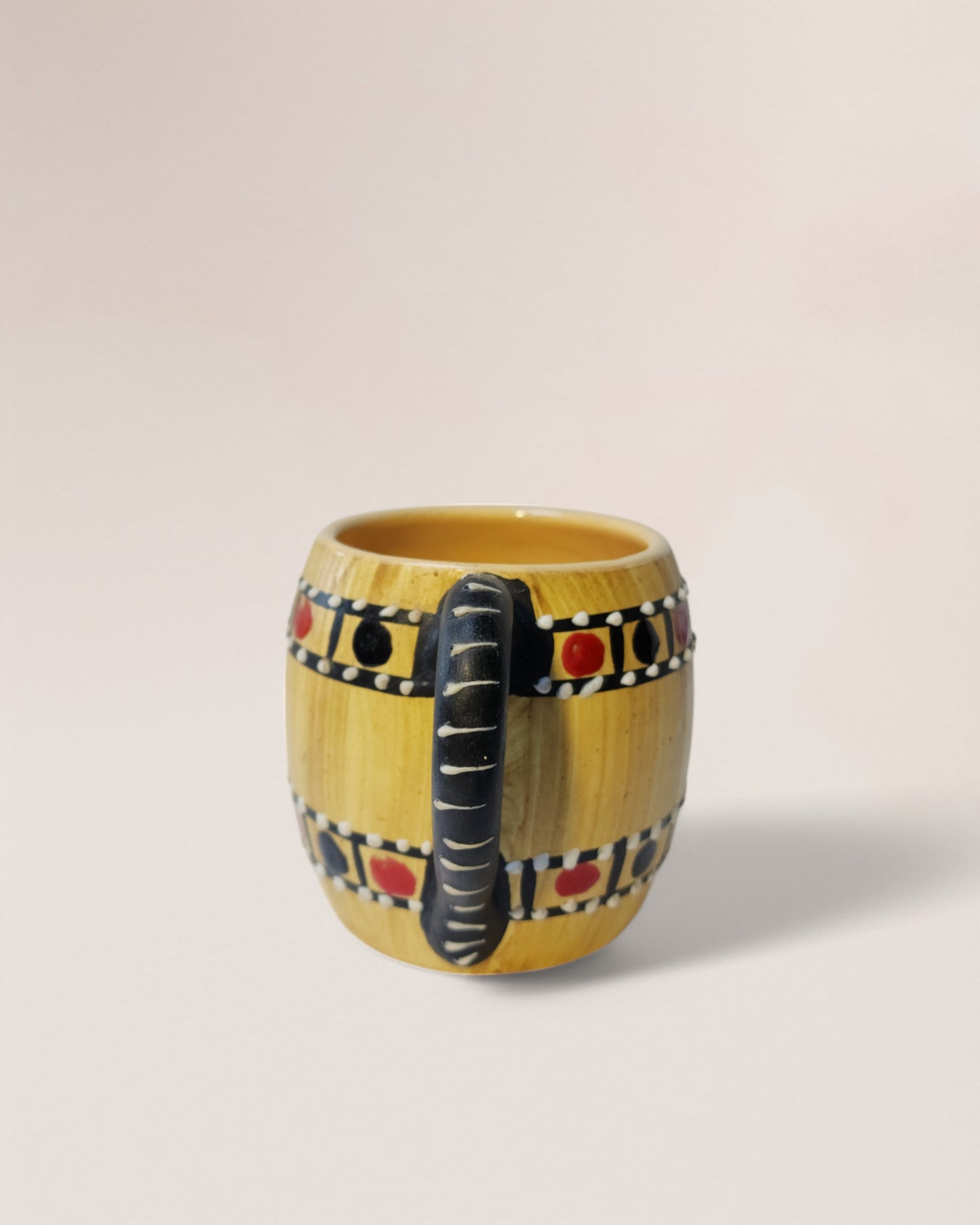 Vintage Mid-20th Century Italian Cama Deruta Wine Jug & Mug Set