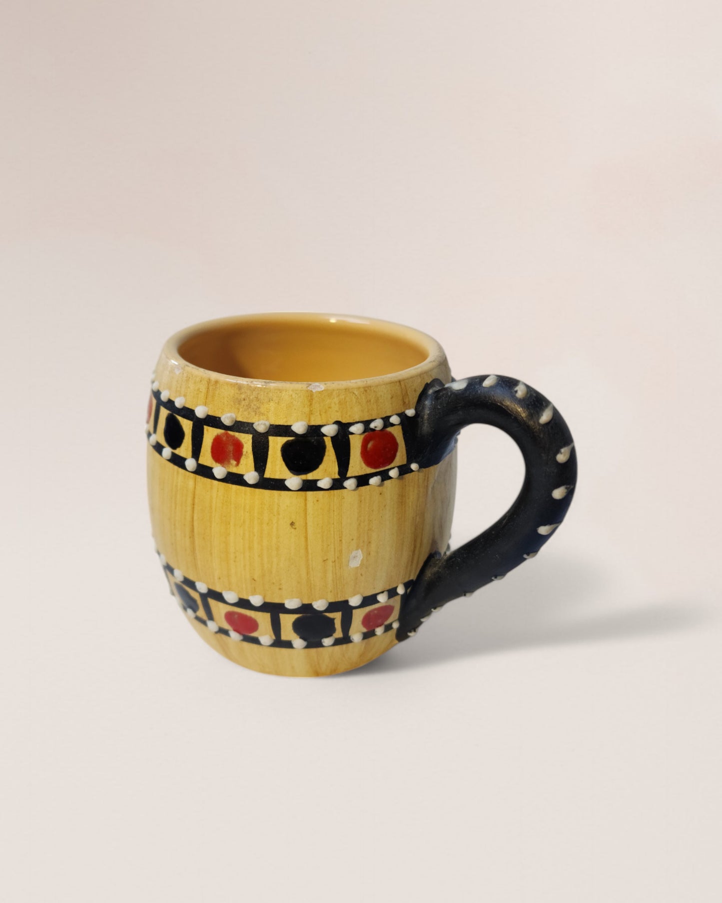 Vintage Mid-20th Century Italian Cama Deruta Wine Jug & Mug Set