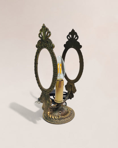 Pair Of Vintage 1960s Italian Brass Table Lamps