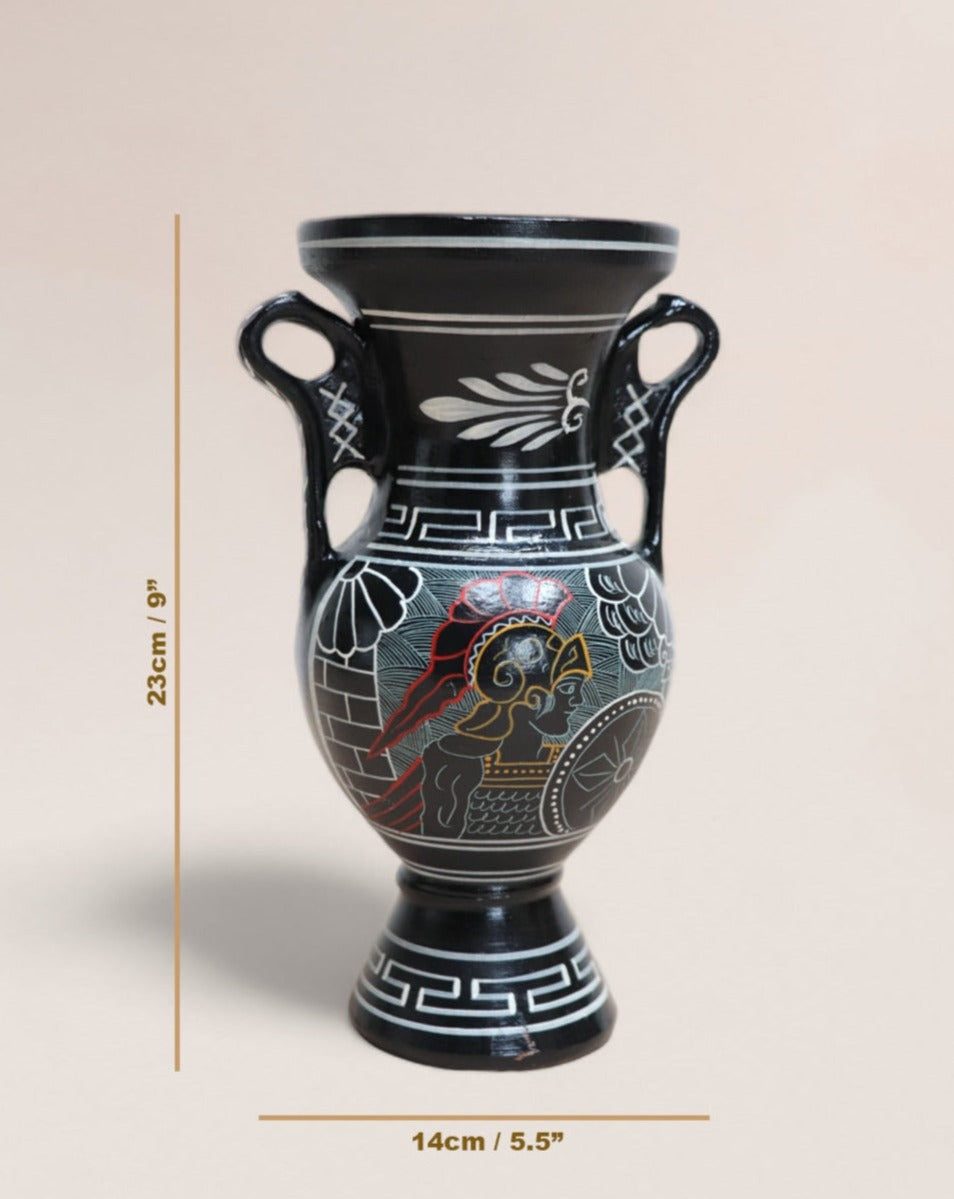 Vintage Mid 20th Century Greek Double Handled Amphora Vase