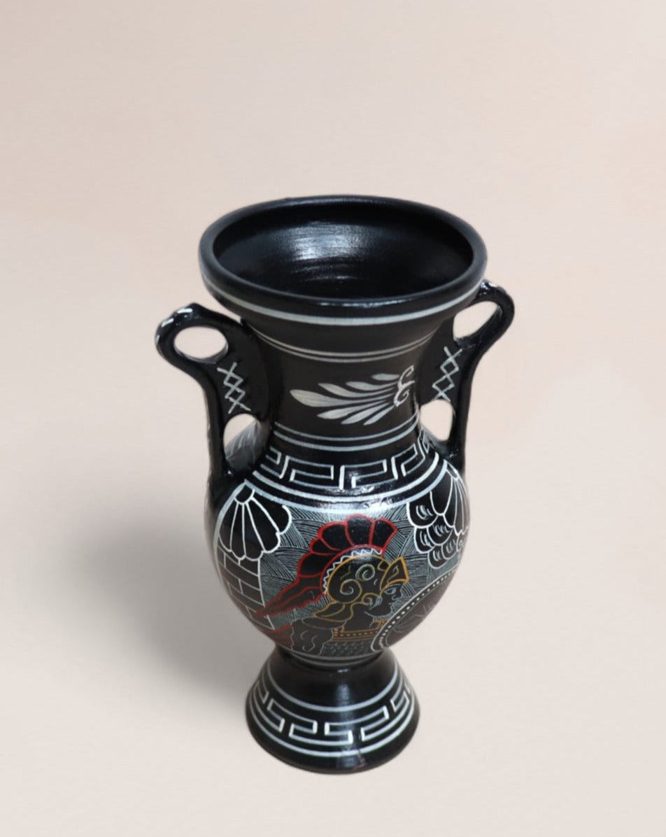 Vintage Mid 20th Century Greek Double Handled Amphora Vase