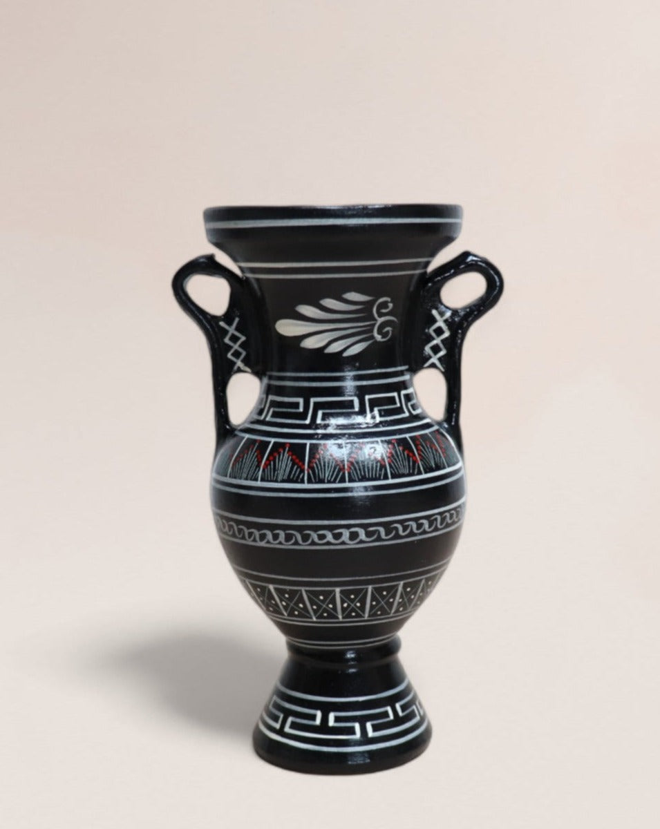 Vintage Mid 20th Century Greek Double Handled Amphora Vase