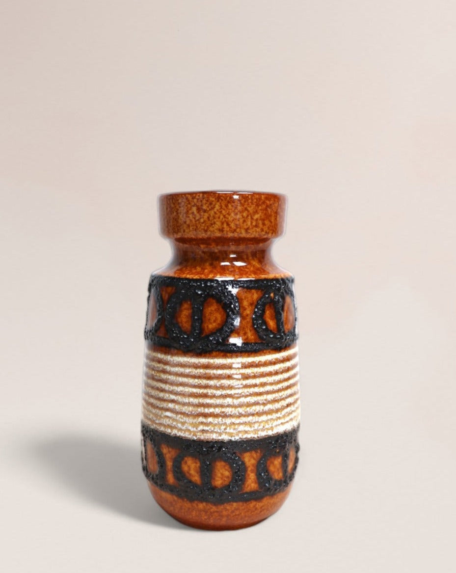 Vintage Lava Retro Vase 1960s West Germany