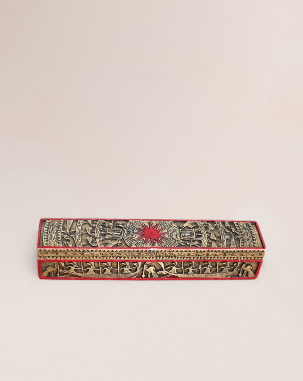 Early 20th Century Chinese Carved Stone Paintbrush Box