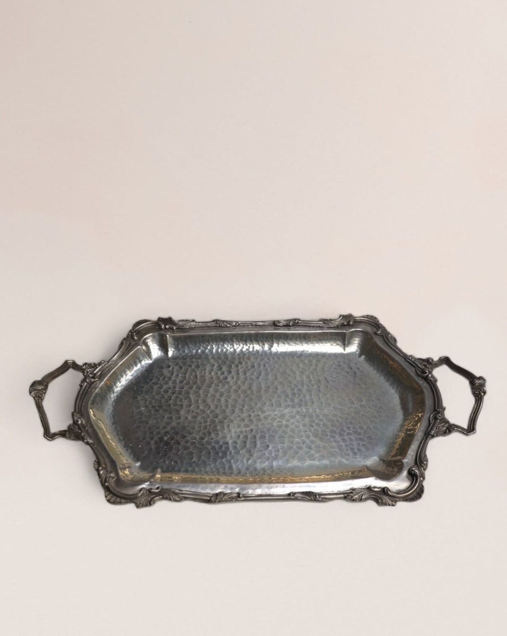 Exquisite Pewter and Porcelain Service Set