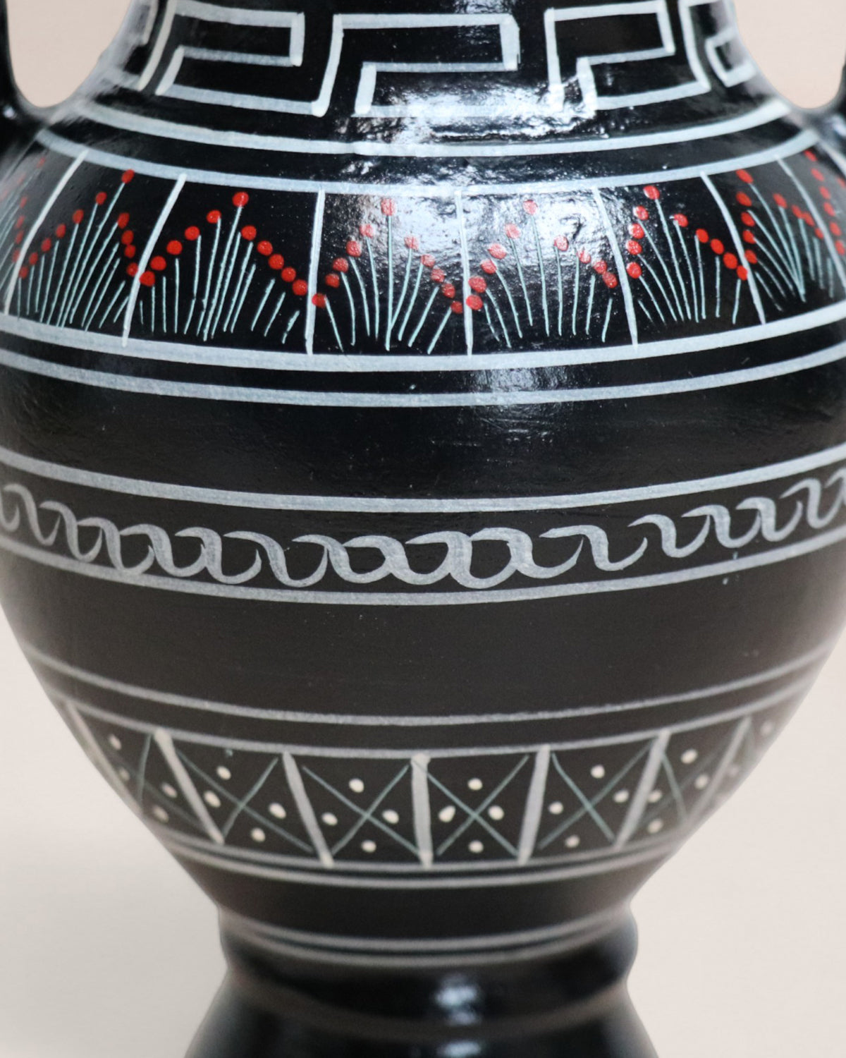 Vintage Mid 20th Century Greek Double Handled Amphora Vase