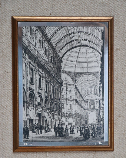Bottega D'Arte Miniature Engraved Framed Art by Catraro Goffredo in 925 Silver