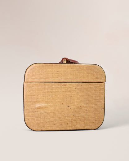 Vintage Mid-20th Century Old Leather Roma Travel Vanity Case " Needs Restoration "