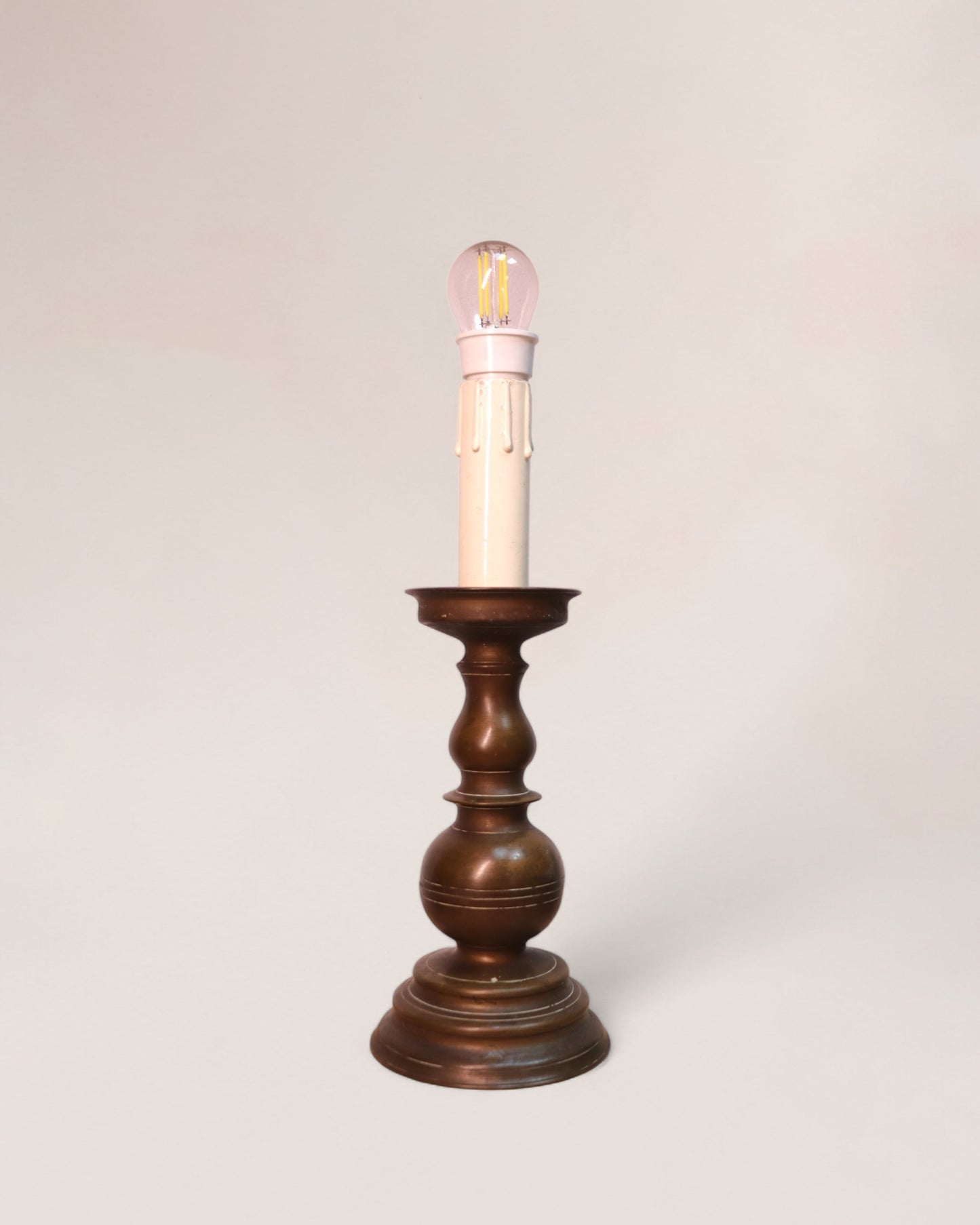 Pair of Late 1800s Antique Bronze Candelabrum Table Lamps