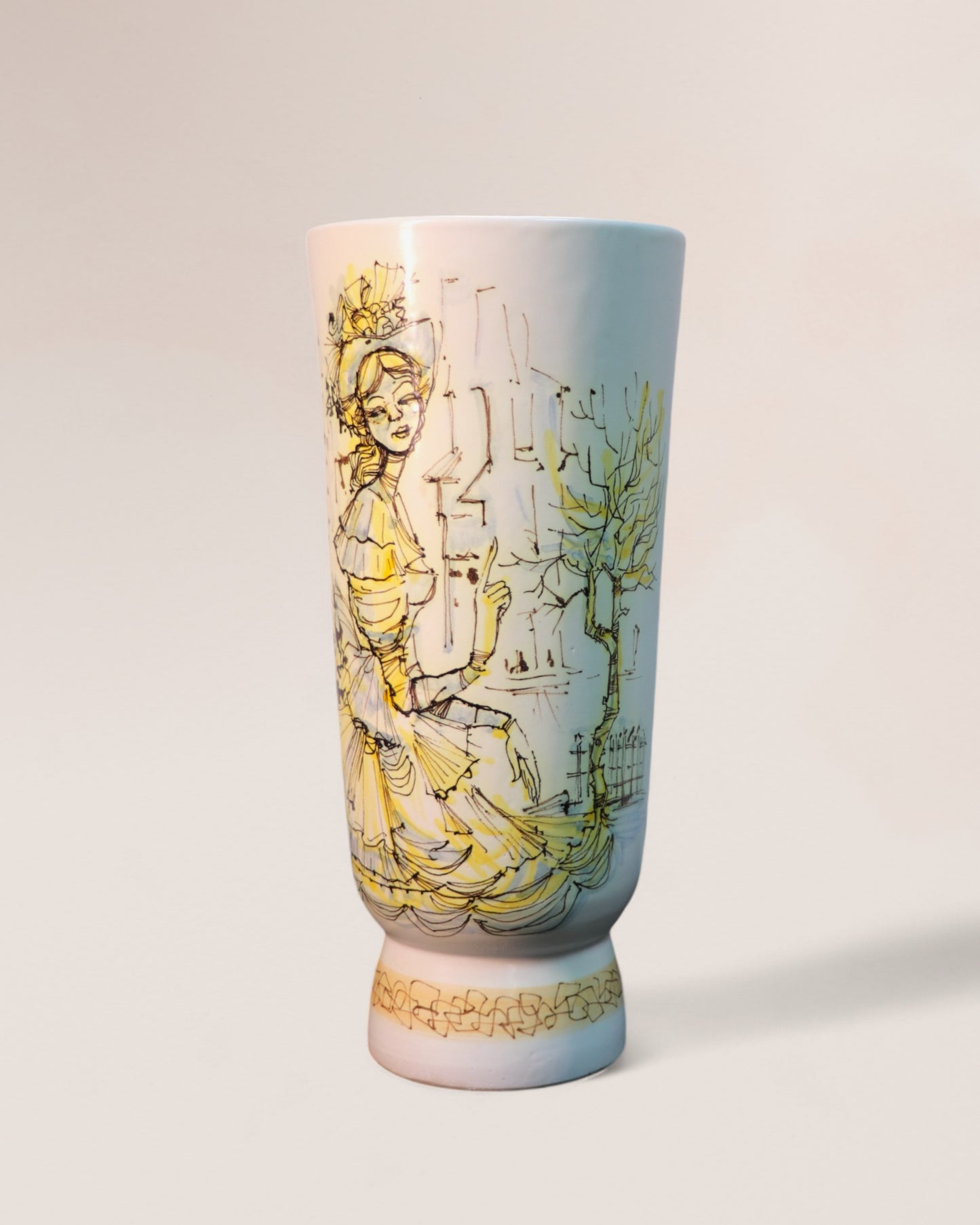 Unique Mid-20th Century Italian Modern Ceramic Vase