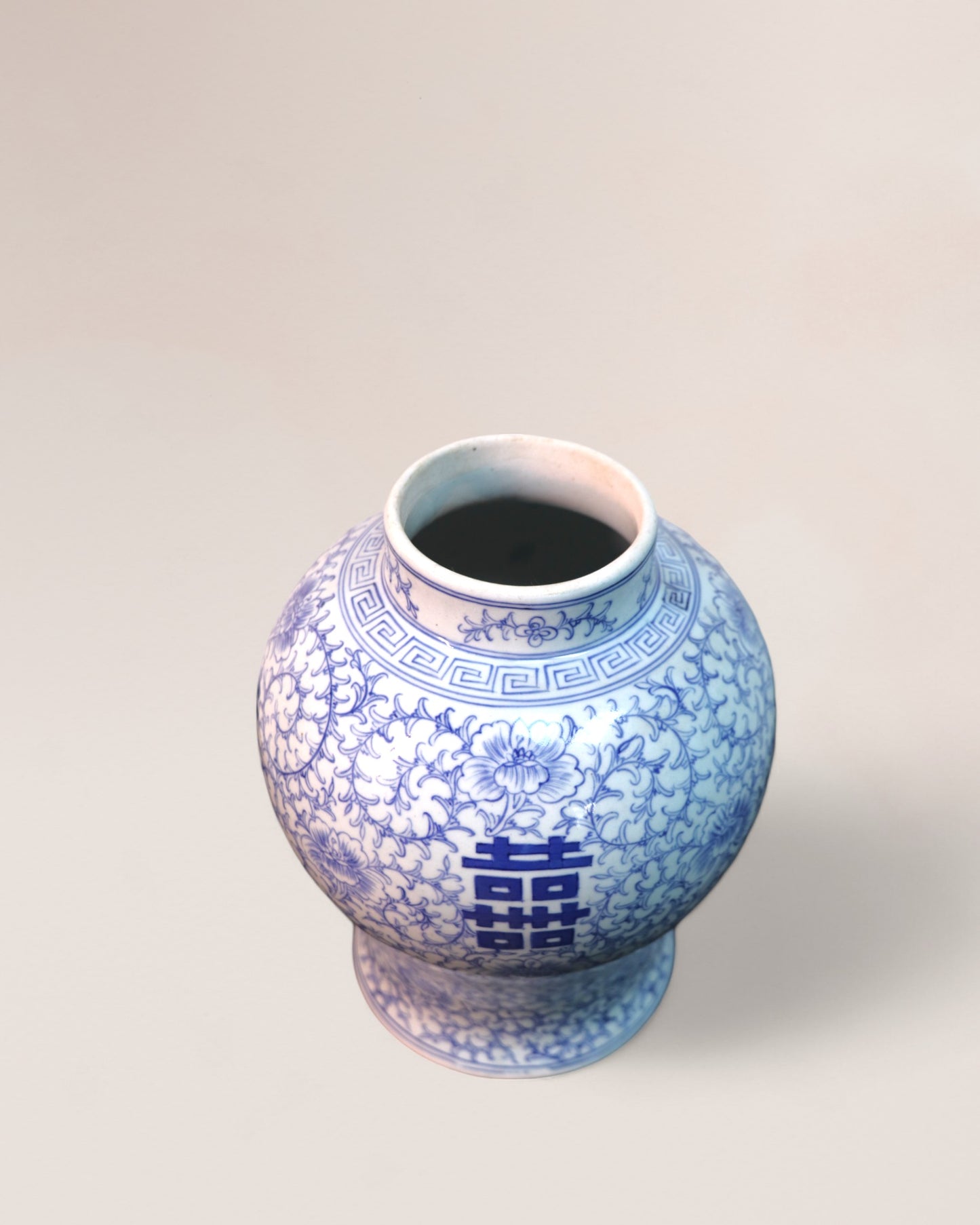 Early 1900s Chinese 'Shuangxi' Baluster Lidded Vase